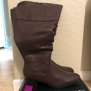 New Lane Bryant Tall Brown Boots 11 XW Calf